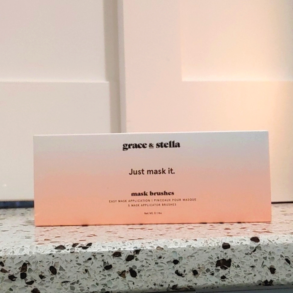 $10 grace & stella 5 mask application brushes - factory sealed!!